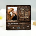 God Knew My Heart Needed You Couple Upload Photo Personalized Music Fridge Magnet, Heartfelt Gift For Couple, For Him, For Her, Boyfriend, Girlfriend, Husband, Wife